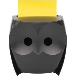 3M Post-it Z-Notes Dispenser Ugle Sort med Super Sticky Z-Notes